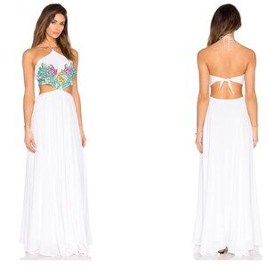 Embroidered Halter Maxi Dress | Mara Hoffman